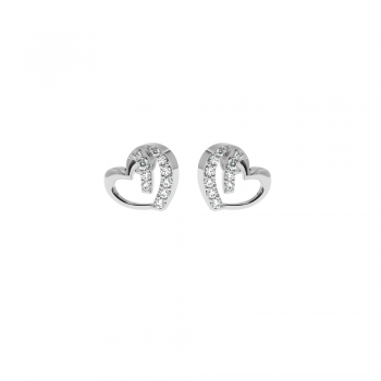 Lover earrings with diamonds approx. 0.18 ct