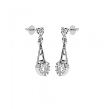 Lover earrings with diamonds approx. 0.19 ct