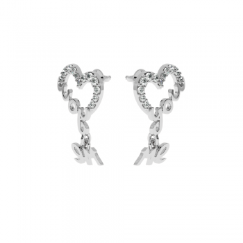 Lover earrings with diamonds approx. 0.20 ct
