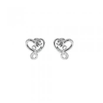 Lover earrings with diamonds approx. 0.10 ct