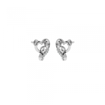 Lover earrings with diamonds approx. 0.10 ct