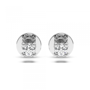 Solitaire Earrings with Diamonds 0.36 ct