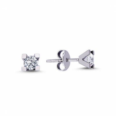 Solitaire Earrings with Diamonds 0.62 ct