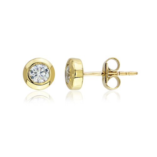 Solitaire earrings with 0.30 ct diamonds