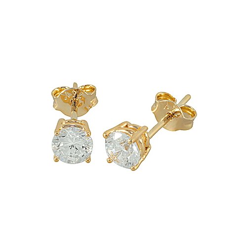 Solitaire earrings with 0.40 ct diamonds