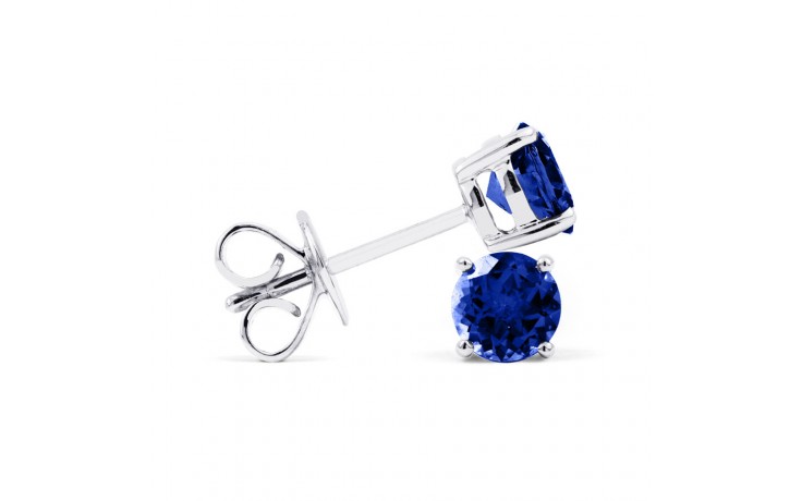 Solitaire earrings with 0.86 ct Sapphire