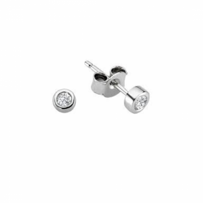 Stud Earrings with Diamonds 0.27 ct