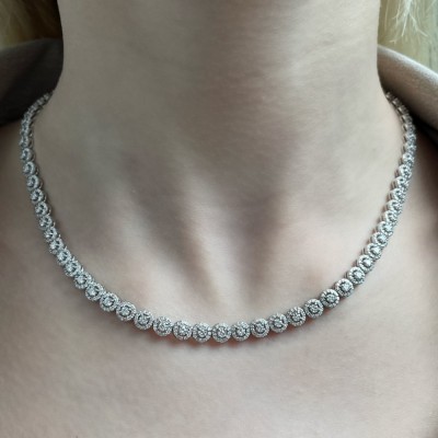 11.47 ct diamond necklace