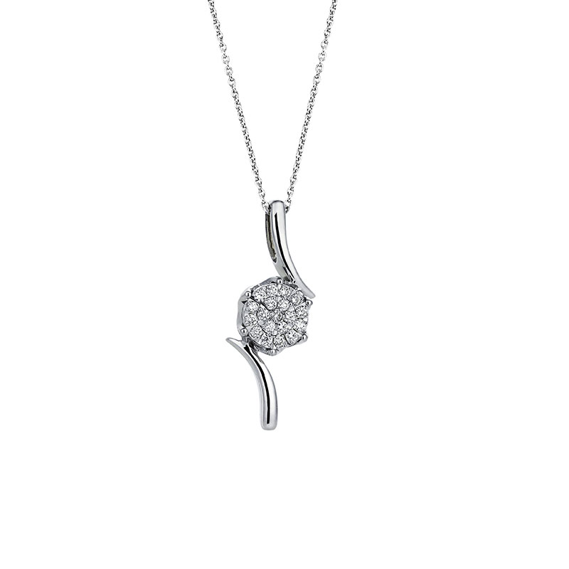 0.09 ct diamond pendant