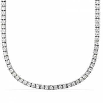 Tennis necklace with 3.45ct diamonds
