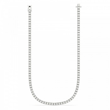Tennis necklace with 3.45ct diamonds