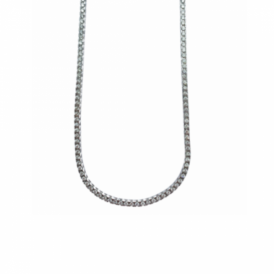 Tennis necklace with 3.94 ct diamonds