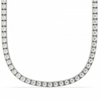 Tennis necklace with 7.23ct diamonds