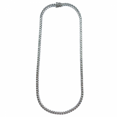 Tennis necklace with 4.68 ct diamonds