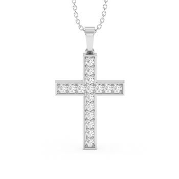 0.56ct Diamond Cross Pendant