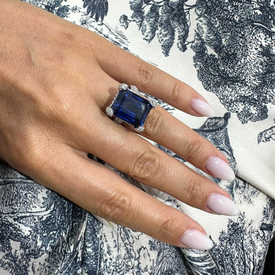 Ring with 16.70 ct Quartz and 1.87 ct Diamonds