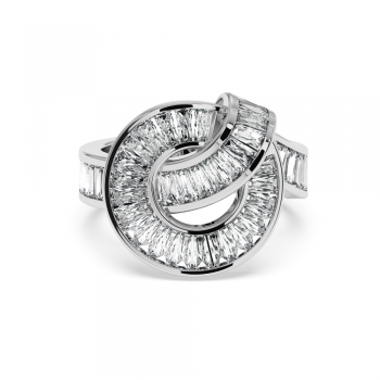 1.60 ct Baget diamond ring