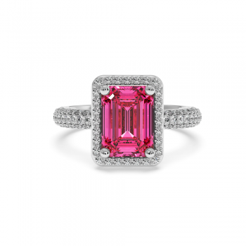 0.40 ct diamond and 3.30 ct topaz ring