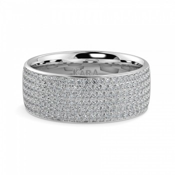 Semi Eternity ring with 0.60ct diamonds