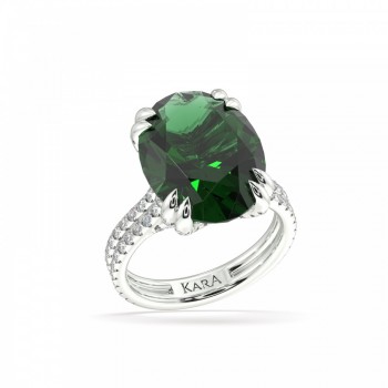 Ring with 1.05 ct. Diamonds and 10.43 ct. Byron