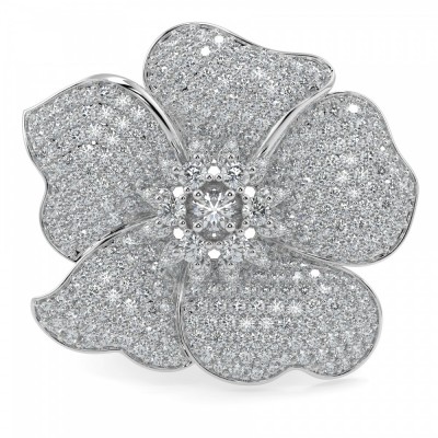 3.40 ct Royal Bloom Ring with Diamonds