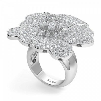 3.40 ct Royal Bloom Ring with Diamonds