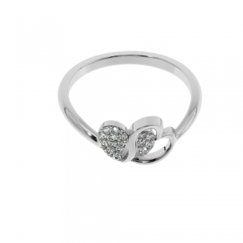 Ring with diamonds approx. 0.12 ct