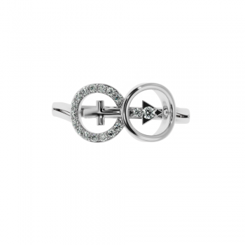 Ring with diamonds approx. 0.15 ct