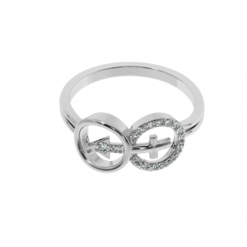 Ring with diamonds approx. 0.15 ct