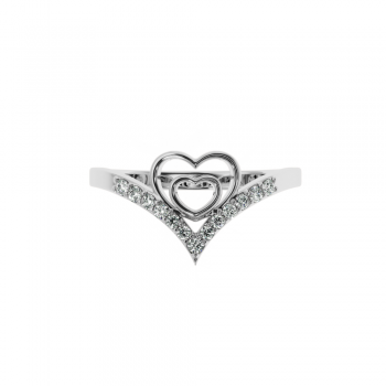 Ring with diamonds approx. 0.16 ct