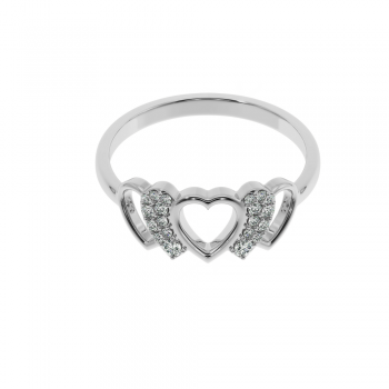 Ring with diamonds approx. 0.16 ct