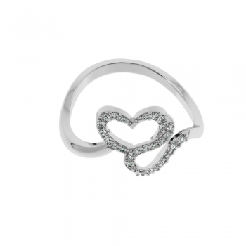 Ring with diamonds approx. 0.20 ct