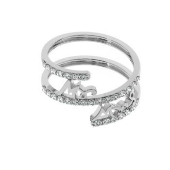 Diamond ring weighing approximately 0.41 ct