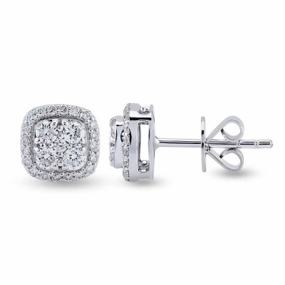 0.86 ct diamond earrings
