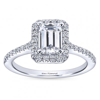 Engagement ring with central diamond of 0.70 ct and side diamonds of 0.40 ct