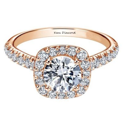 Engagement ring with central diamond of 0.70 ct and side diamonds of 0.50 ct