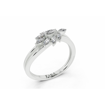 0.21ct Marquise Cut diamond ring