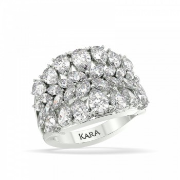 Ring with 2.83 ct Marquise Diamonds