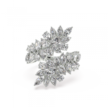 Ring with 2.80 ct Mix Diamonds and 0.19 ct round diamonds