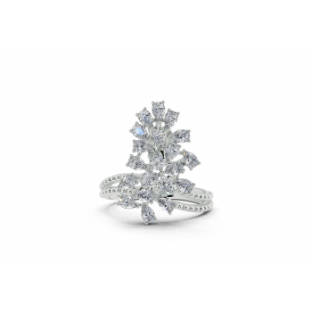 1.04ct Pear Cut diamond ring