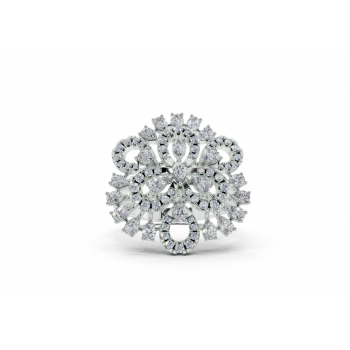 1.14 ct Pear and 0.40 ct Round diamond ring