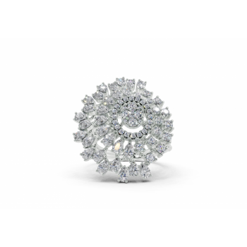 1.45 ct Pear and 0.60 ct Round diamond ring