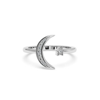 Ring with round diamonds 0.06ct. 