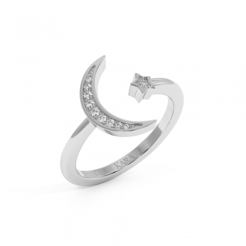 Ring with round diamonds 0.06ct. 