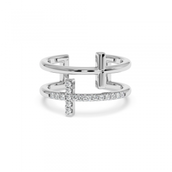 0.17ct round diamond ring 