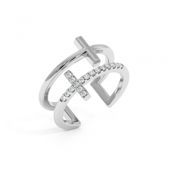 0.17ct round diamond ring 