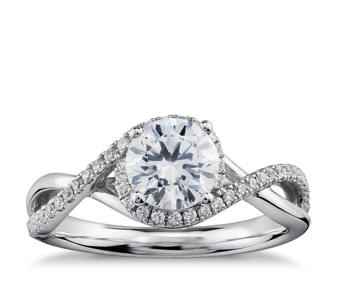 Engagement ring with central diamond of 0.80 ct and side diamonds of 0.40 ct