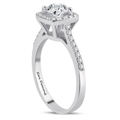 Engagement ring with central diamond of 0.70 ct and side diamonds of 0.35 ct