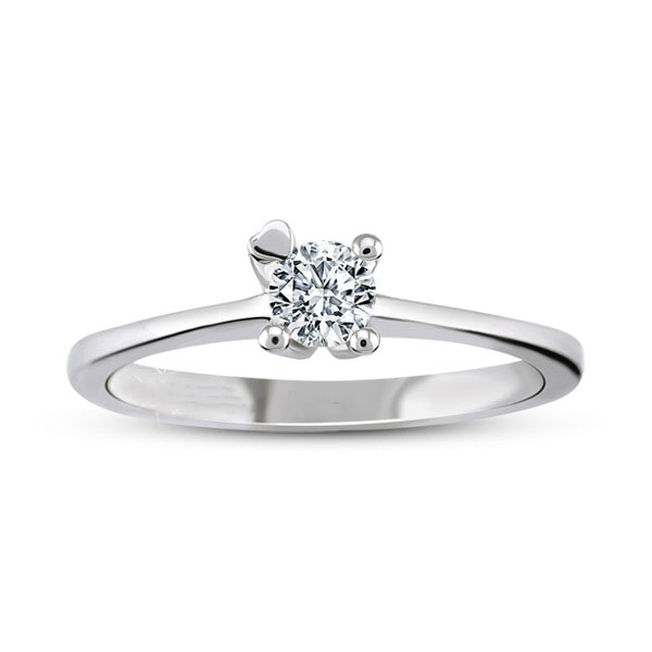 Solitaire engagement ring with 0.20 ct diamond