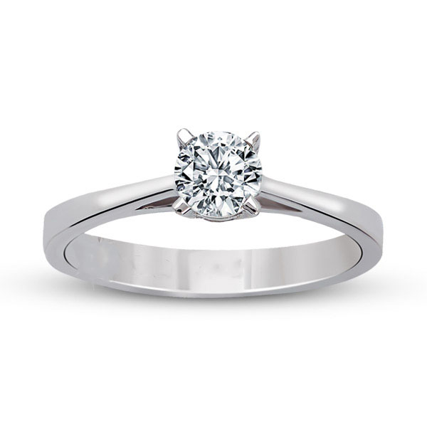Solitaire engagement ring with 0.30 ct diamond
